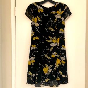 Floral open back dress